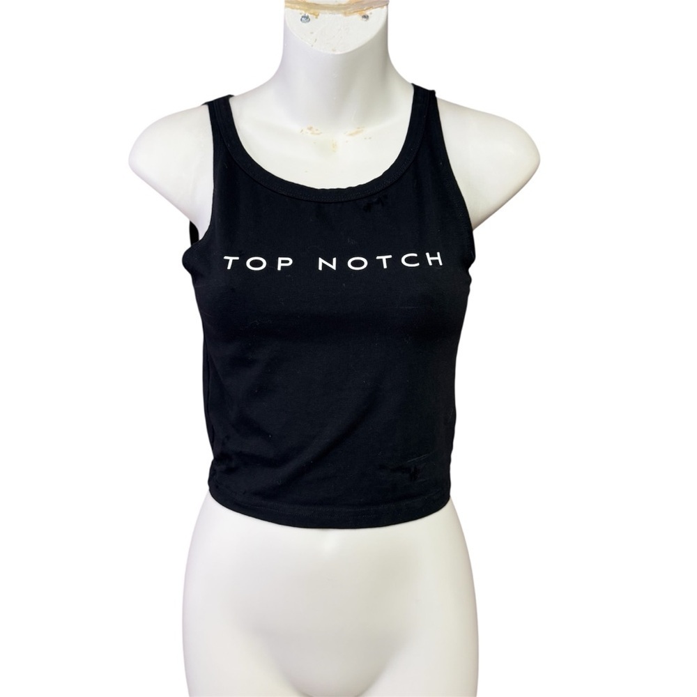 Top Notch size  small Black Women's Crop Top workout tank